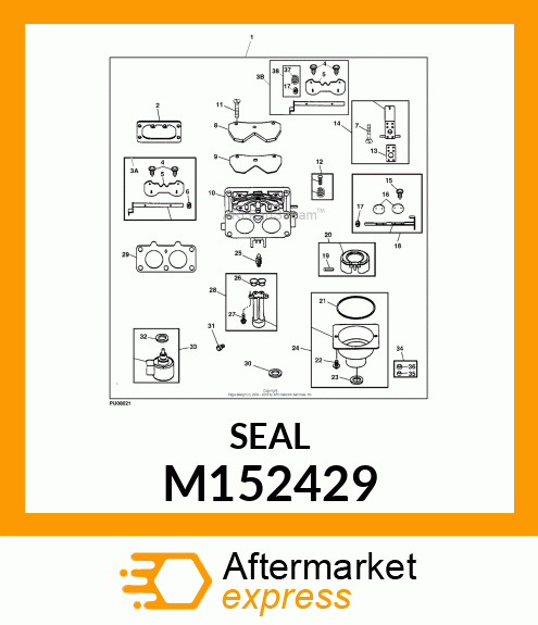 SEAL, CHOKE/THROTTLE M152429