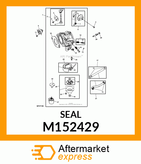 SEAL, CHOKE/THROTTLE M152429