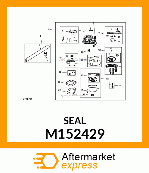 SEAL, CHOKE/THROTTLE M152429