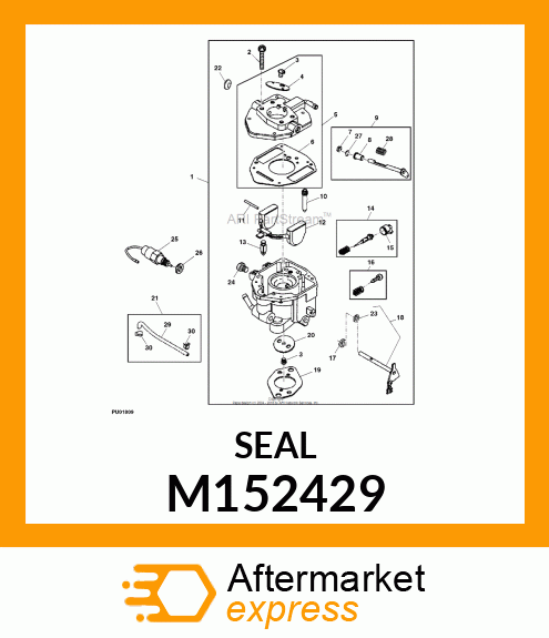 SEAL, CHOKE/THROTTLE M152429