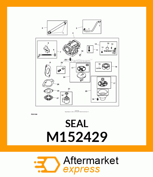 SEAL, CHOKE/THROTTLE M152429