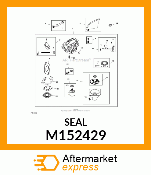 SEAL, CHOKE/THROTTLE M152429