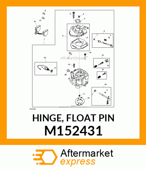 HINGE, FLOAT PIN M152431