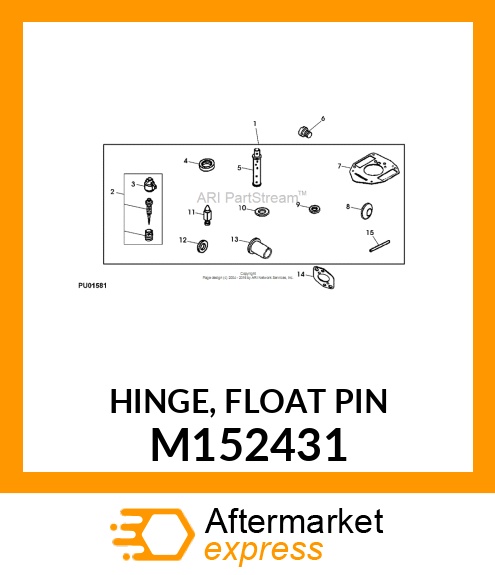 HINGE, FLOAT PIN M152431