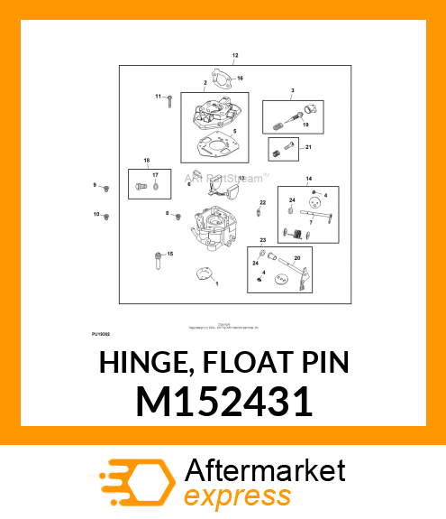 HINGE, FLOAT PIN M152431