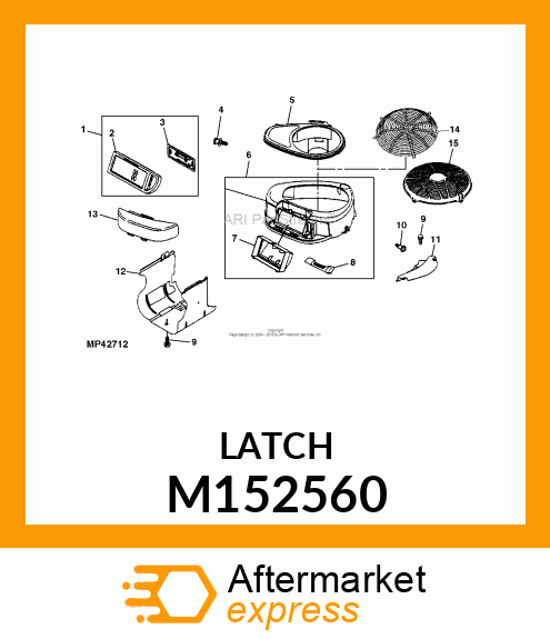 LATCH, BLOWER HOUSING M152560