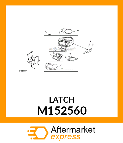 LATCH, BLOWER HOUSING M152560