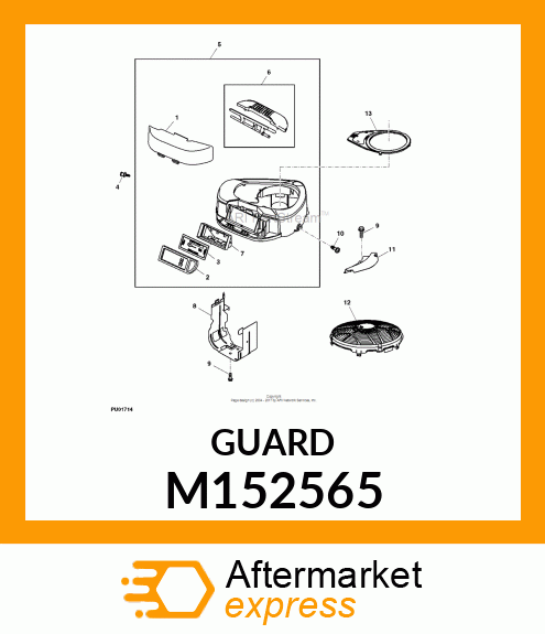 GUARD, GUARD, FLYWHEEL M152565