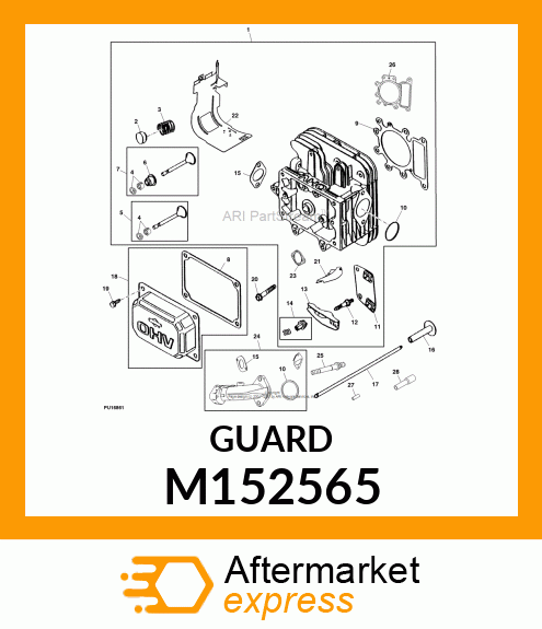 GUARD, GUARD, FLYWHEEL M152565