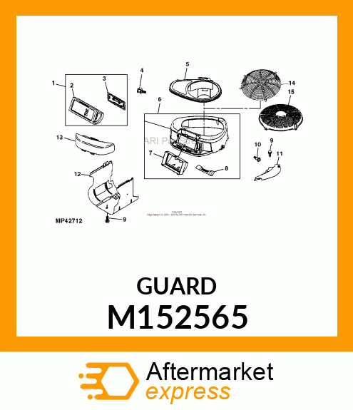 GUARD, GUARD, FLYWHEEL M152565