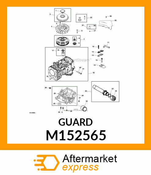 GUARD, GUARD, FLYWHEEL M152565