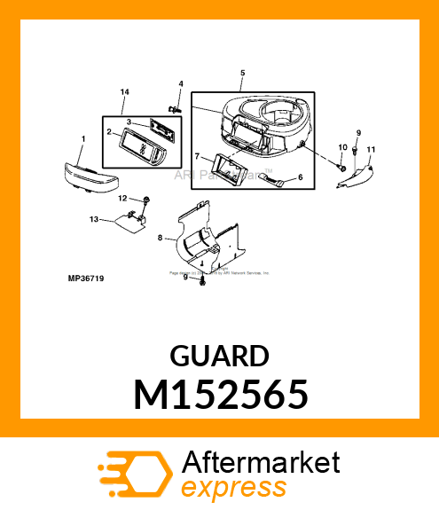 GUARD, GUARD, FLYWHEEL M152565