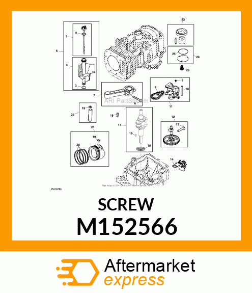 SCREW M152566