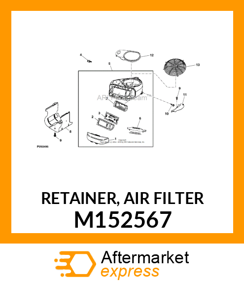 RETAINER, AIR FILTER M152567