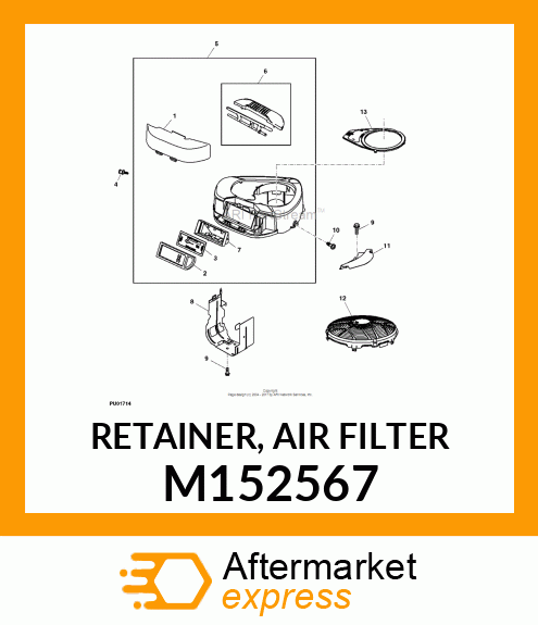 RETAINER, AIR FILTER M152567