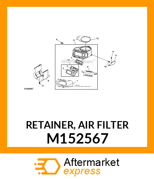 RETAINER, AIR FILTER M152567