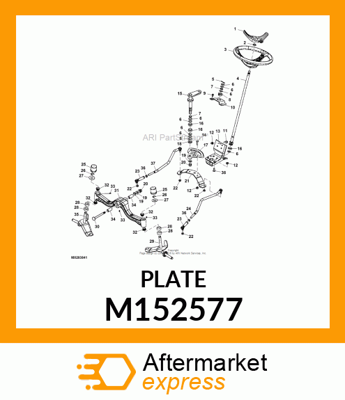 PLATE, UPPER STEERING SUPPORT M152577