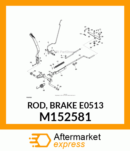 ROD, BRAKE E0513 M152581