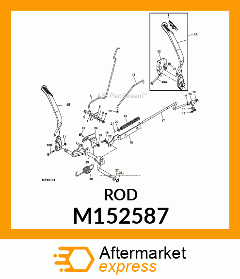 ROD, ROD, BRAKE LATCH M152587