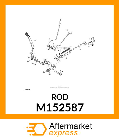 ROD, ROD, BRAKE LATCH M152587