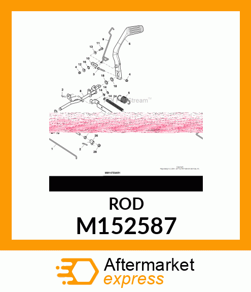 ROD, ROD, BRAKE LATCH M152587