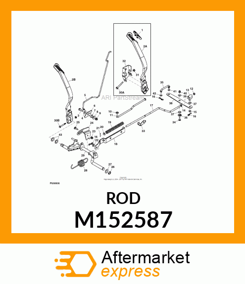 ROD, ROD, BRAKE LATCH M152587