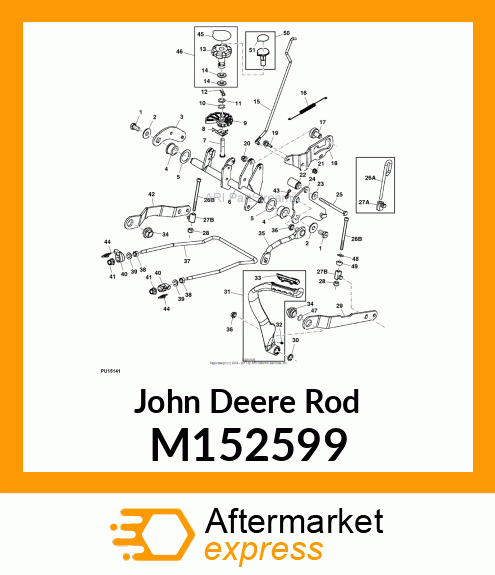 ROD, LIFT LOCK, LIFT SYS, CP M152599