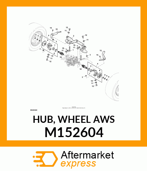 HUB, WHEEL AWS M152604