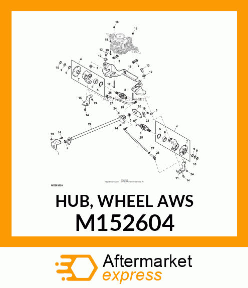 HUB, WHEEL AWS M152604