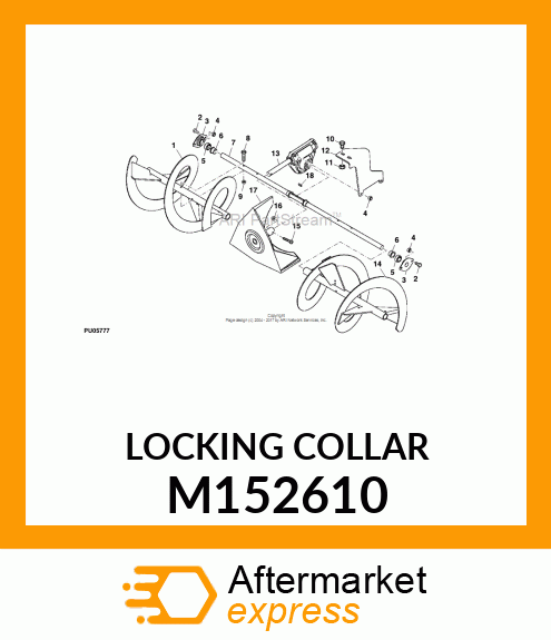 LOCKING COLLAR, COLLAR, LOCKING .75 M152610