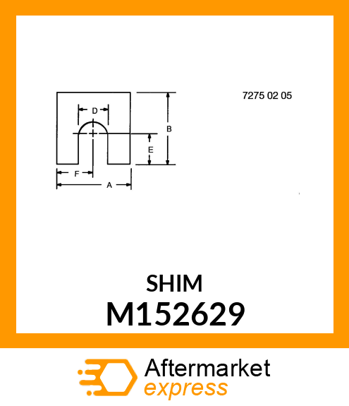 SHIM, REAR SHOCK MOUNT M152629