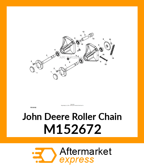 CHAIN, ROLLER, #60 M152672