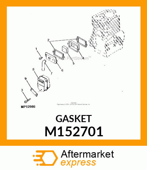 GASKET, VALVE CHAMBER COVER M152701