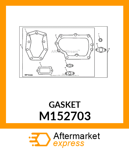 GASKET, AIR CLEANER M152703