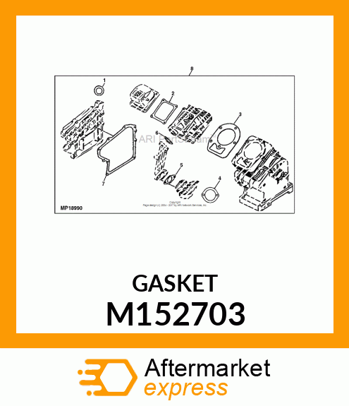 GASKET, AIR CLEANER M152703