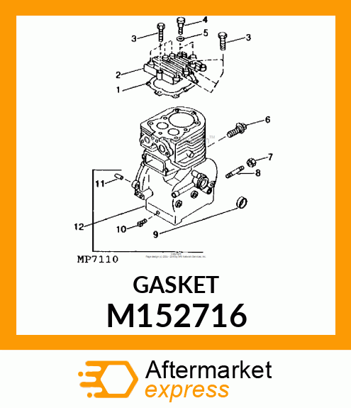 GASKET, CYLINDER HEAD M152716