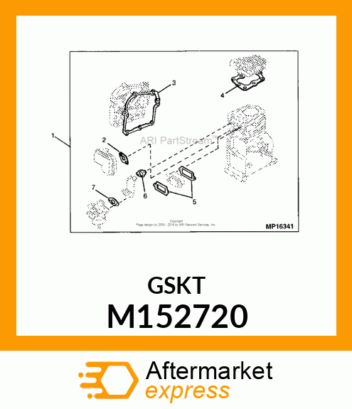 GASKET, INTAKE PIPE M152720