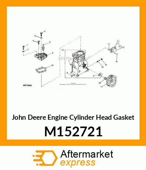 GASKET, CYLINDER HEAD M152721