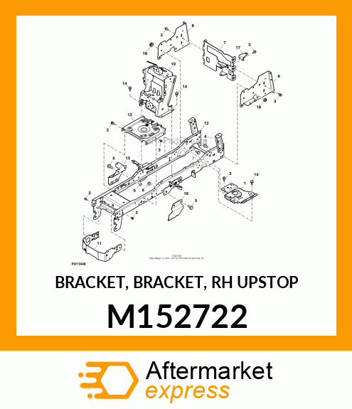 BRACKET, BRACKET, RH UPSTOP M152722