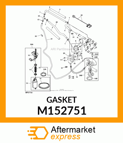 SEAL, FUEL TANK M152751