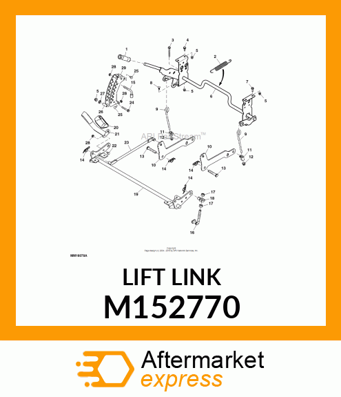 LINK, ADJUSTABLE LIFT M152770