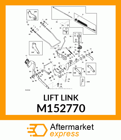 LINK, ADJUSTABLE LIFT M152770