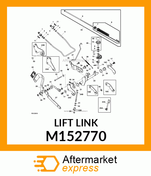 LINK, ADJUSTABLE LIFT M152770