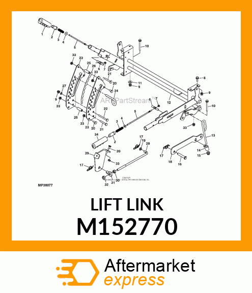 LINK, ADJUSTABLE LIFT M152770