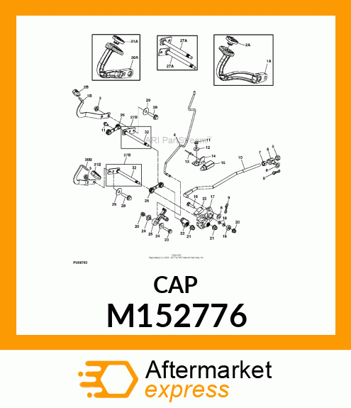 BLOCK, MOLDED BUSHING M152776