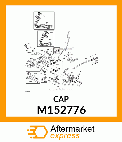 BLOCK, MOLDED BUSHING M152776