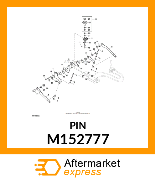 PIN, DEPTH STOP CAM, CP M152777