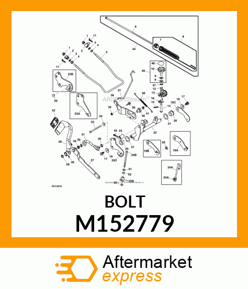 BOLT, LIFT SPRING M152779