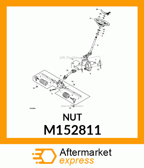 LOCK NUT, NUT, SELF LOCKING M152811