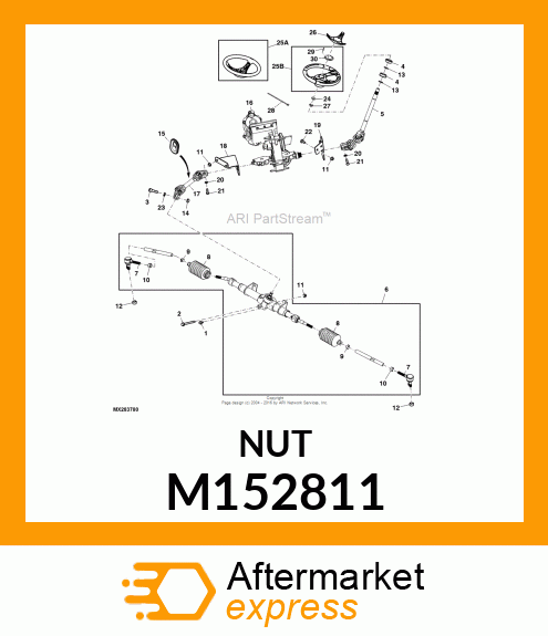 LOCK NUT, NUT, SELF LOCKING M152811